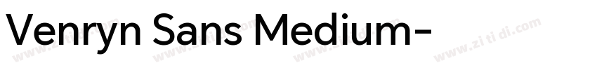 Venryn Sans Medium字体转换